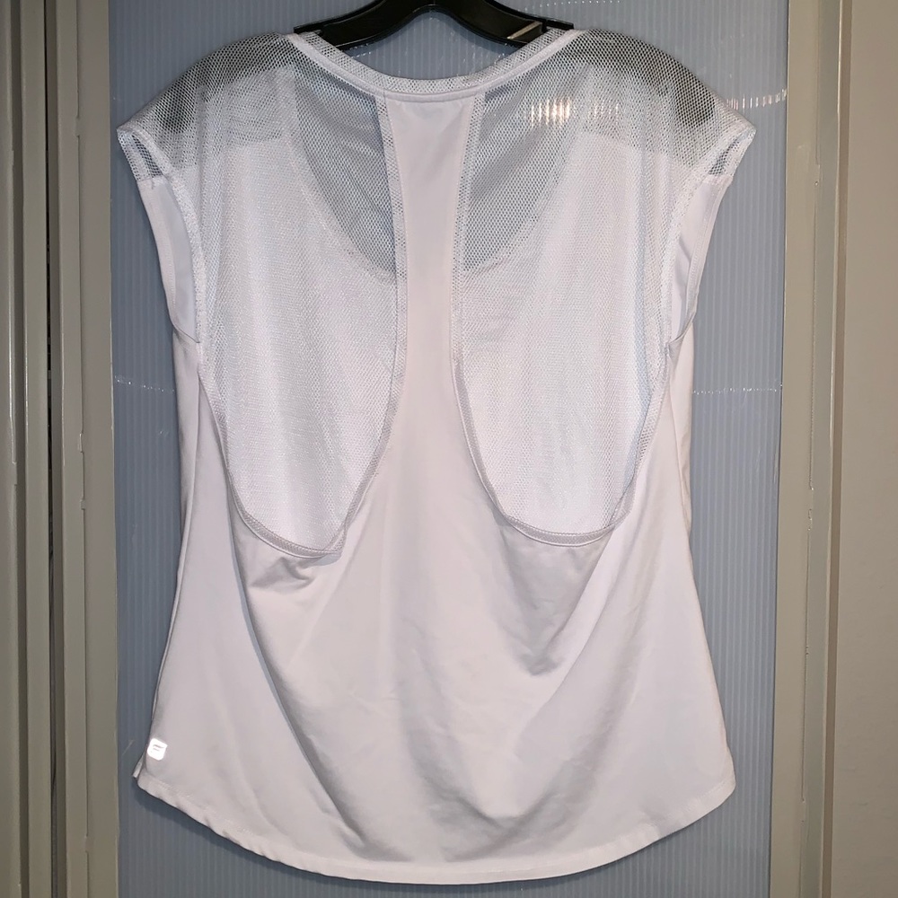 FABLETICS White Mesh Back Workout Top - Picture 4 of 6